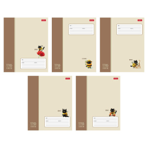 Тетрадь А5 18л клетка ЖЖ-МЯУ