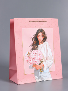 Пакет подарочный 26×12×32 см Каждое мгновенье-счастье 