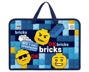 Папка для тетрадей А4 Bricks 1 отделение 245х340х35мм