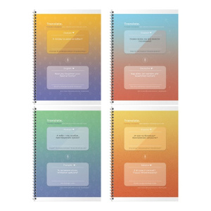 Тетрадь-словарик 48л., А5 для записи иностранных слов на гребне BG "Переводчик