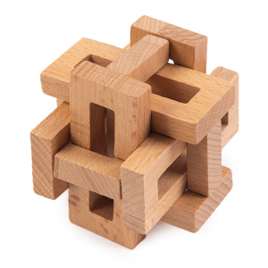 Головоломка деревянная 8 элемент Китайский иероглиф DELFBRICK