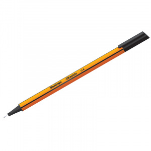 Ручка капиллярная 0,4 мм черная Berlingo Rapido трехгранная