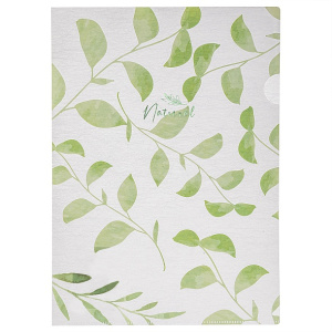 Папка уголок А4 180мкм Природа Листья