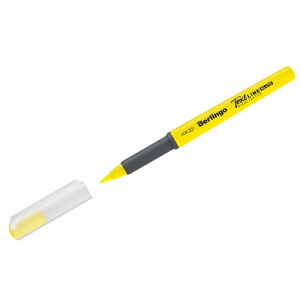 Маркер текстовыделитель кисть 1-6мм Berlingo Textline HL470 желтый