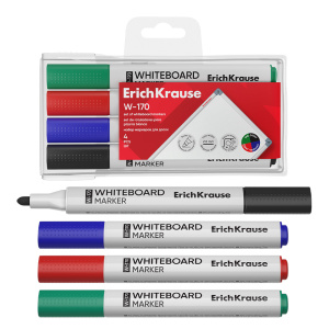 Набор маркеров для досок 4 штуки ErichKrause W-170