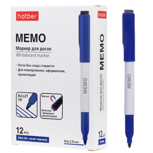 Маркер для магнитно-маркерных досок на магните Мемо синий