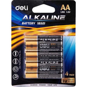 Батарейки пальчиковые Deli AA  4 шт