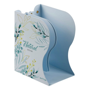 Подставка для книг MESHU Natural металлическая 3 отделения раздвижная