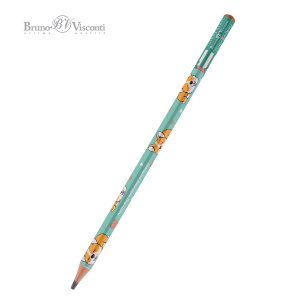 Карандаш чернографитный НВ 3 мм BrunoVisconti FunGraphix Корги