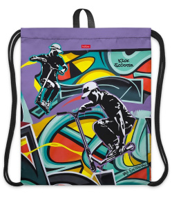 Мешок для сменной обуви 1 отделение Hatber Скейтпарк 41х49см