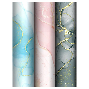 Упаковочная бумага 70х100см MESHU Marble 80г/м2