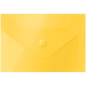 Папка на кнопке А7 74х105мм 150мкм желтая