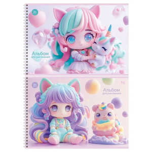 Альбом для рисования 24л А4 BG Little girl