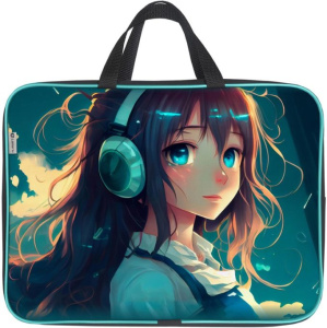 Папка для трудов А4 текстильная 1 отделение Тишина с ручками LAMARK