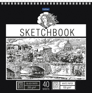 Скетчбук 40л 240х240мм Прекрасная Италия