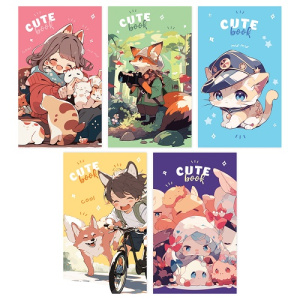 Блокнот А7 48л Cute anime BG