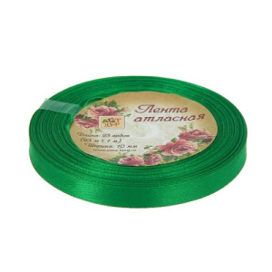 Лента атласная 12 мм 1/2 BLITZ 33 м ± 2 м № зеленый