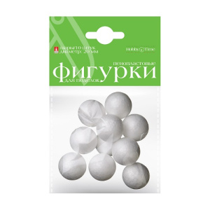 Пенопластовые фигурки шары 20мм 10шт