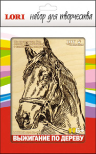 Выжигание в рамке Лошадь