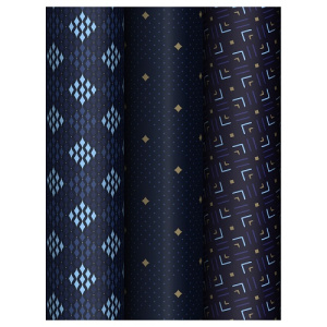 Бумага упаковочная 70х100см MESHU Strict pattern 80 г/м2 ассорти