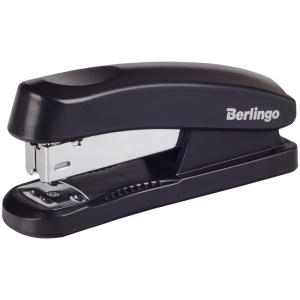 Степлер №24/6 26/6 Berlingo Universal до 30л пластиковый корпус черный