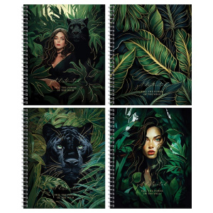 Тетрадь 96л А5 клетка BG Tropic style на спирали