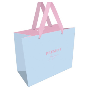 Пакет подарочный 32х26х12см MESHU Monochrome. Blue