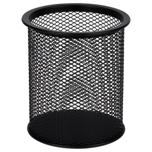 Подставка-стакан СТАММ металлическая круглая черная