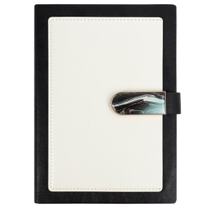 Ежедневник недатированный А5 100л линия на магнитной застёжке черный