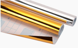 Пленка самоклеящаяся металлизированная deVENTE 45x100 см