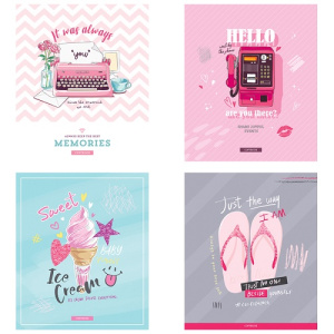 Тетрадь А5 48л клетка ArtSpace Стиль Girl's notes