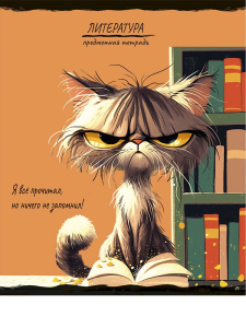 Тетрадь тематическая 48л Литература ПРО ХВОСТ линия