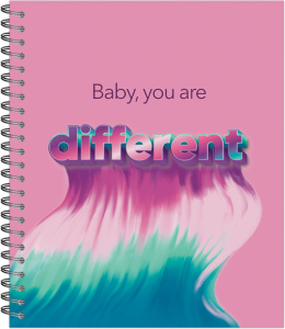 Тетрадь А5 96л клетка Barbie style lettering на металлической спирали