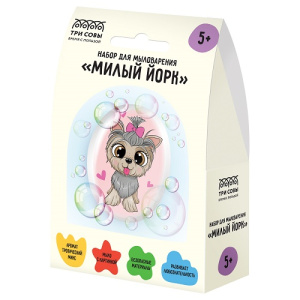 Набор для мыловарения Милый Йорк ТРИ СОВЫ 1 мыло с картинкой