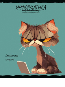 Тетрадь тематическая 48л Информатика ПРО ХВОСТ клетка