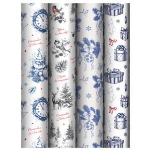 Упаковочная бумага 70х100см MESHU Christmas Eve 80г/м2