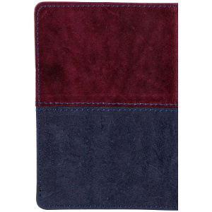 Обложка для паспорта OfficeSpace Duo кожа бордо+синий