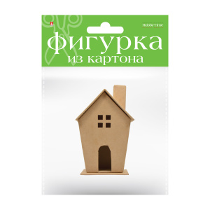 Фигурка из картона Домик 11х18,5х17 см