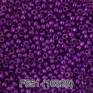 Бисер Чехия GAMMA круглый 6 2,3 мм 5 г фиолетовый/металлик F651 18328