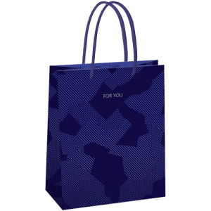 Пакет подарочный 18х23х10см MESHU Blue pattern
