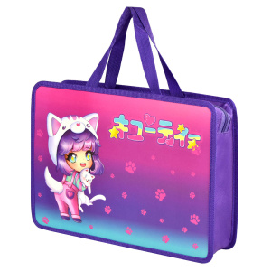 Папка для трудов А4 Чиби пластиковая с ручками