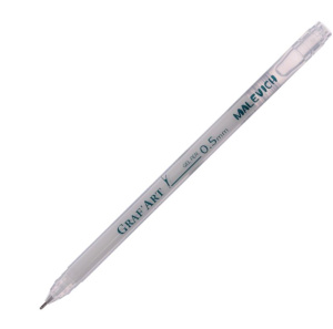 Гелевая ручка 0,5 мм белая Малевичъ