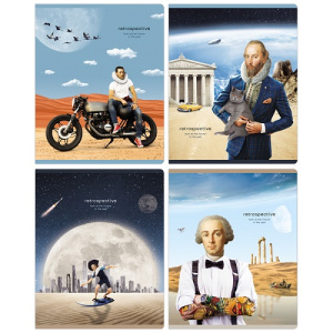 Тетрадь 48л А5 клетка BG Retrospective