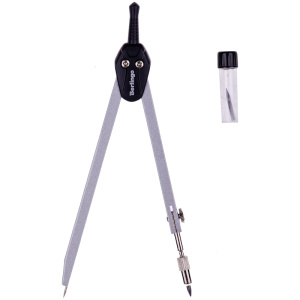 Готовальня 2 предмета циркуль 135мм Berlingo Expert