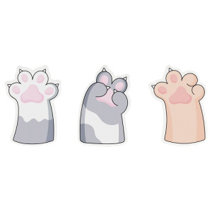 Самоклеящийся блок фигурный MESHU Paws 40л
