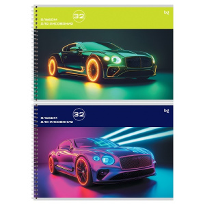 Альбом для рисования 32л А4 BG Неоновый стиль