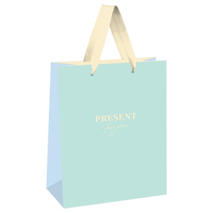 Пакет подарочный 33х42х12см MESHU Monochrome. Azure
