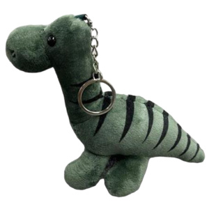 Брелок плюшевый Динозавр  13,5см зеленый