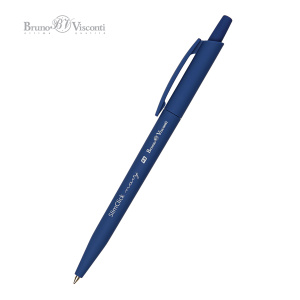 Ручка шариковая автоматическая 0,5мм синие чернила BrunoVisconti SLIMCLICK Navy