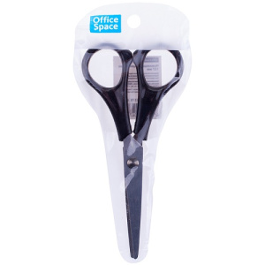 Акция Ножницы 13,7см OfficeSpace черные ручки